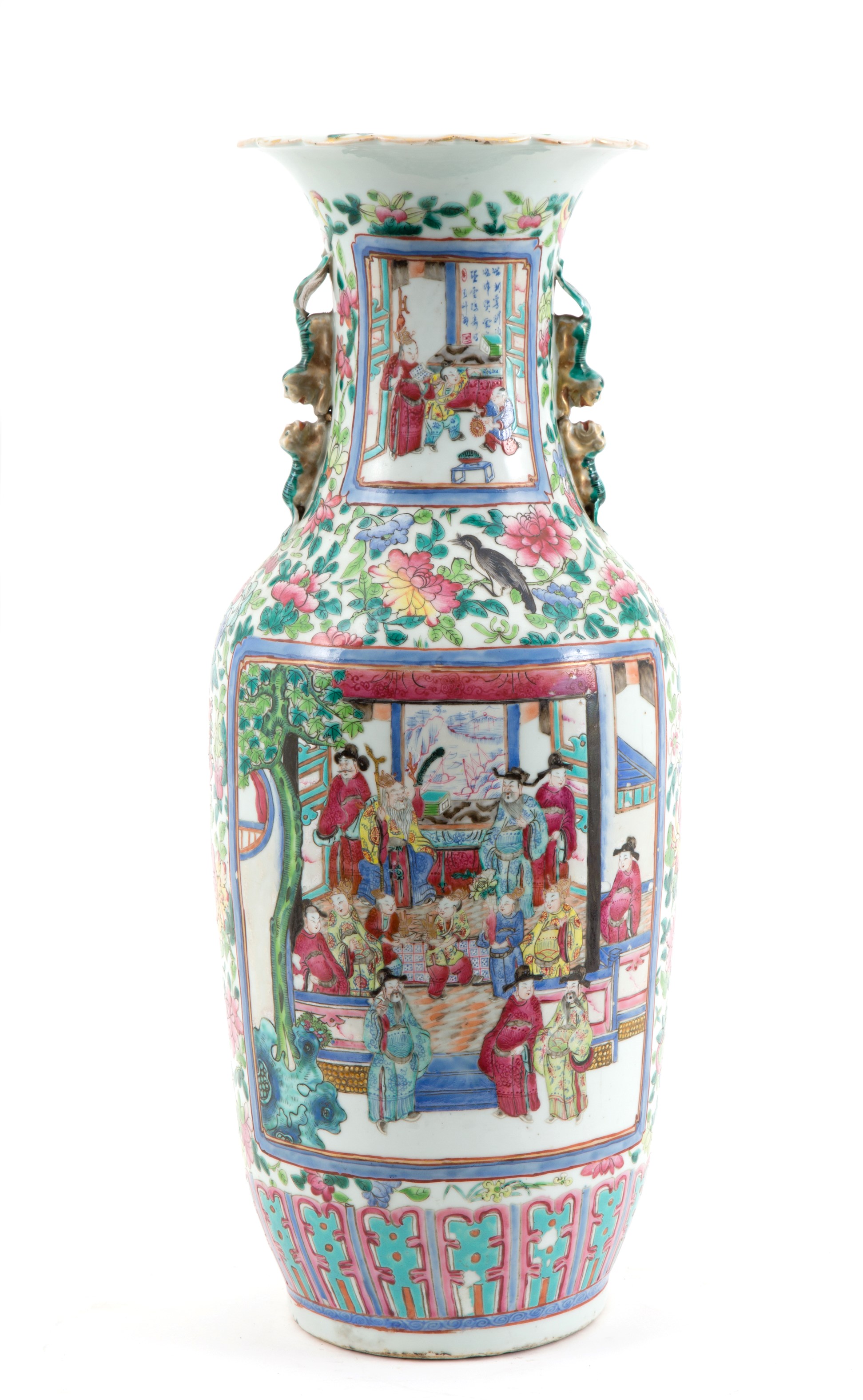 Vaso in porcellana Famiglia Rosa