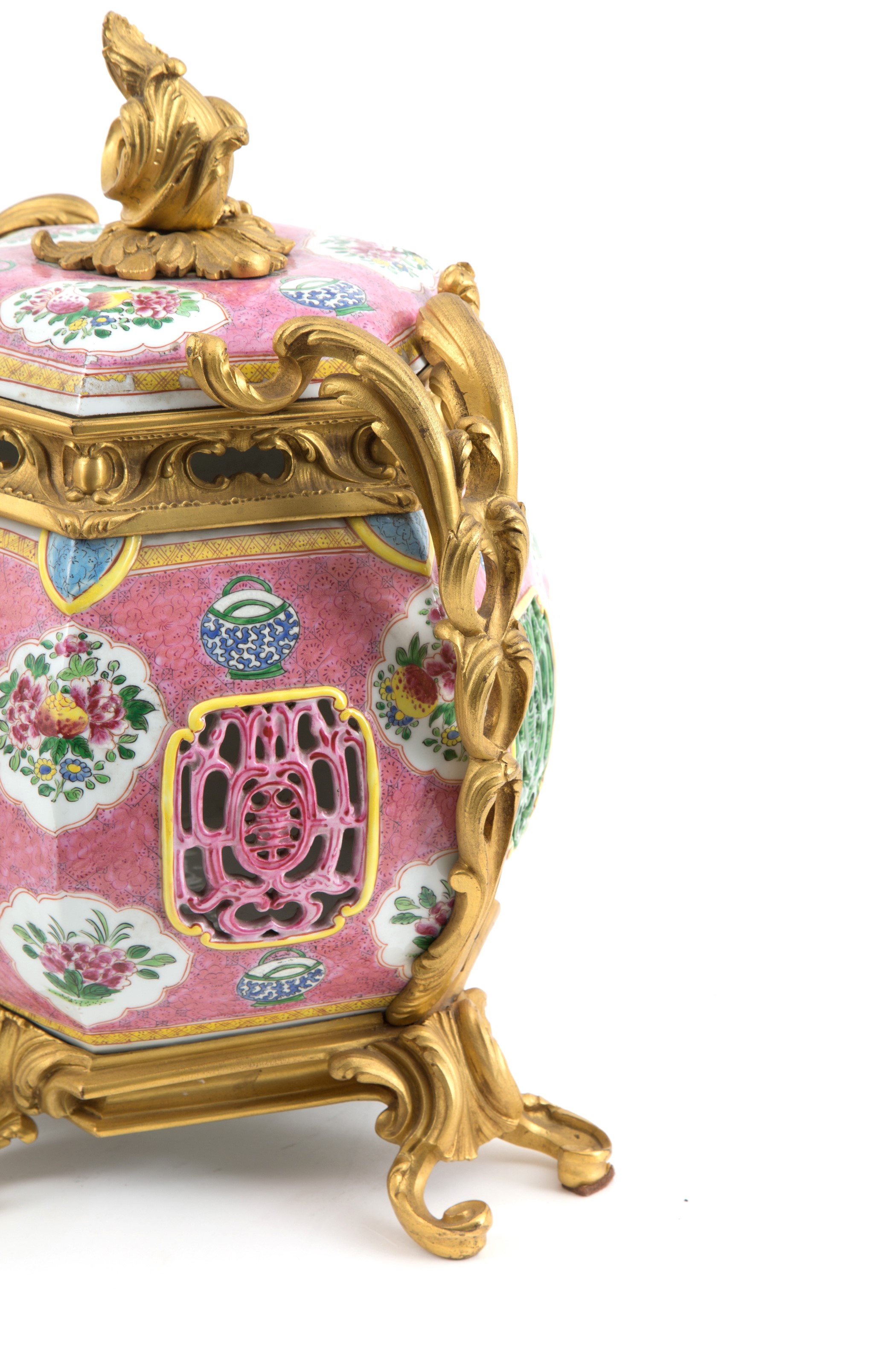 Coppia di vasi esagonali