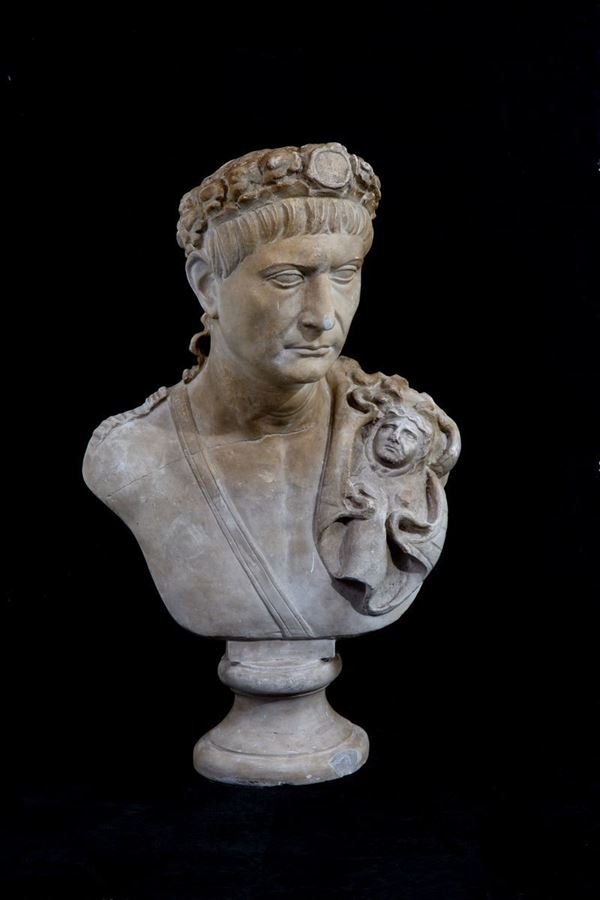 Bust in plaster "EMPEROR"