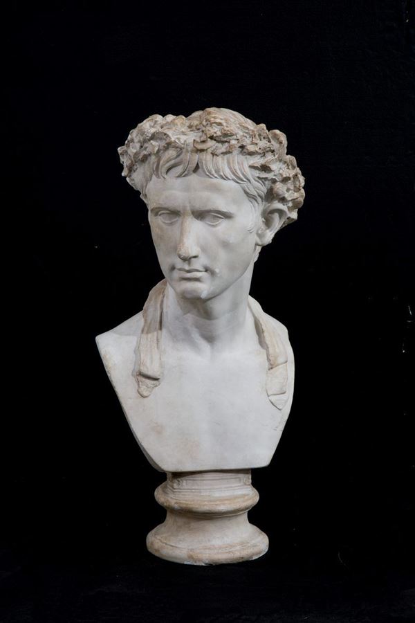 Bust in plaster "EMPEROR"