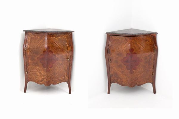 Pair of corner sideboards