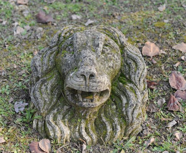 "LION HEAD" sculpture  - Auction Milano Decor n°85 - Viscontea Casa d'Aste
