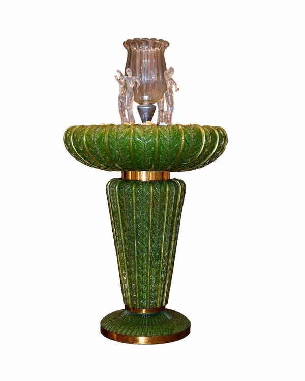 Glass fountain