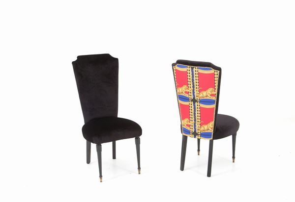 Black armchairs