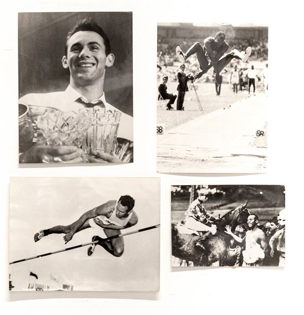 Four athletics photographs