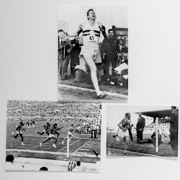 Tre fotografie atletica leggera corsa