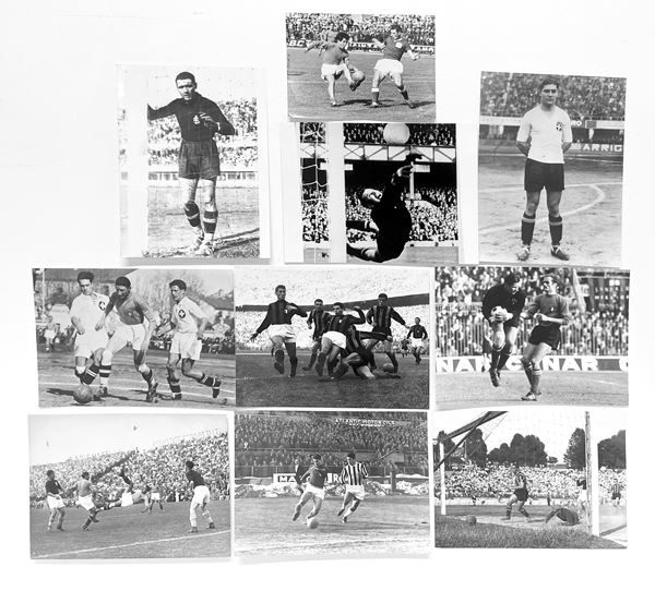 Ten football photographs
