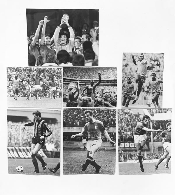Seven football photographs