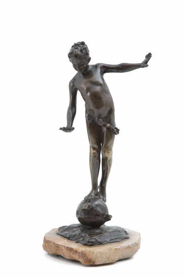 Bronze sculpture "SCUGNIZZO"