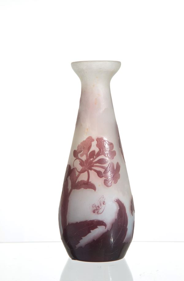 EMILE GALLE' - Bottle vase