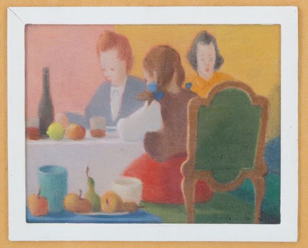 ANTONIO CALDERARA - Painting "COLORI 1955"