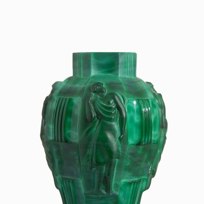 Vaso in Finta Malachite