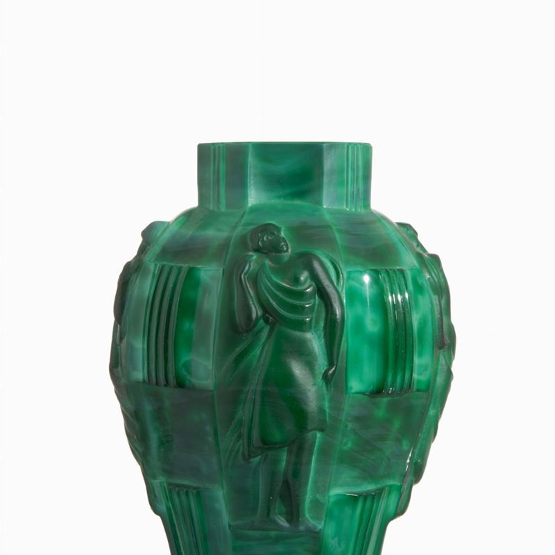 Vaso in Finta Malachite