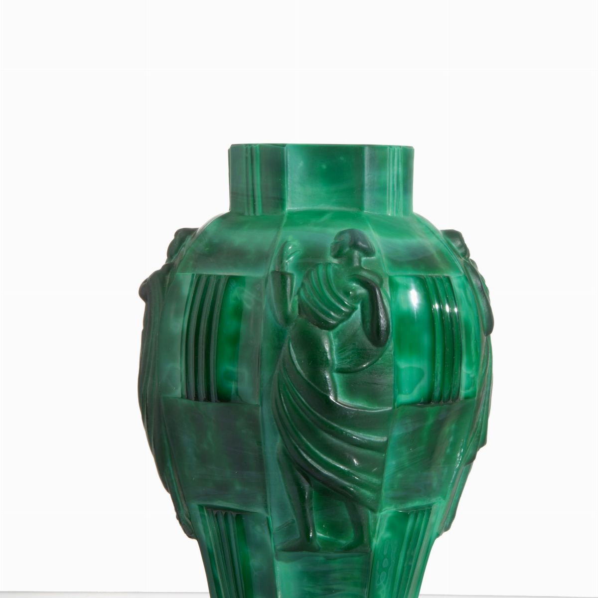Vaso in Finta Malachite