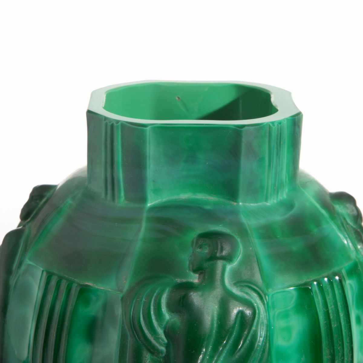 Vaso in Finta Malachite