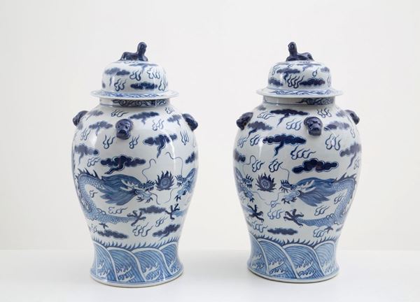 Pair of potiches