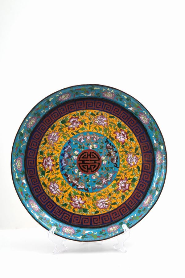 Cloisonné tray