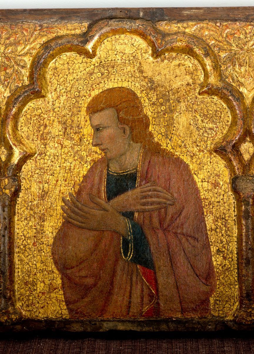 Francesco di Antonio da Ancona - Predella “Imago Pietatis” tra i Santi Pietro, Domenico, la Vergi...