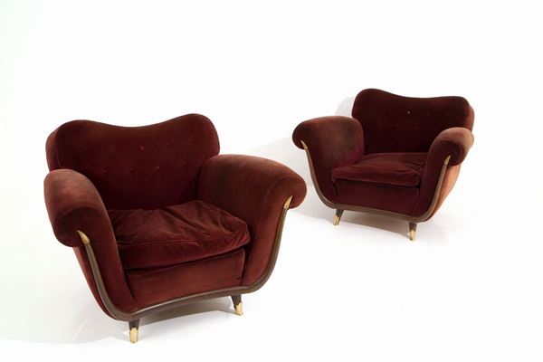 GUGLIELMO ULRICH - Pair of armchairs