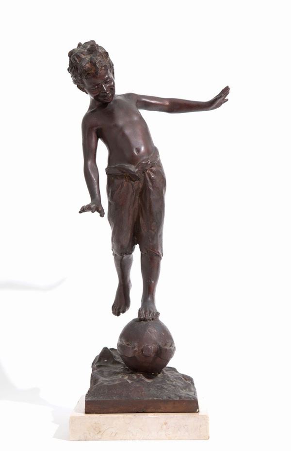 Bronze sculpture "SCUGNIZZO"
