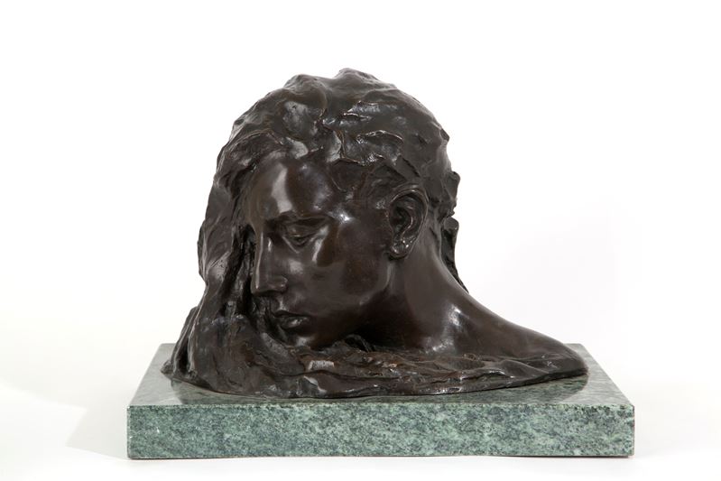 Scultura in bronzo "VOLTO FEMMINILE"