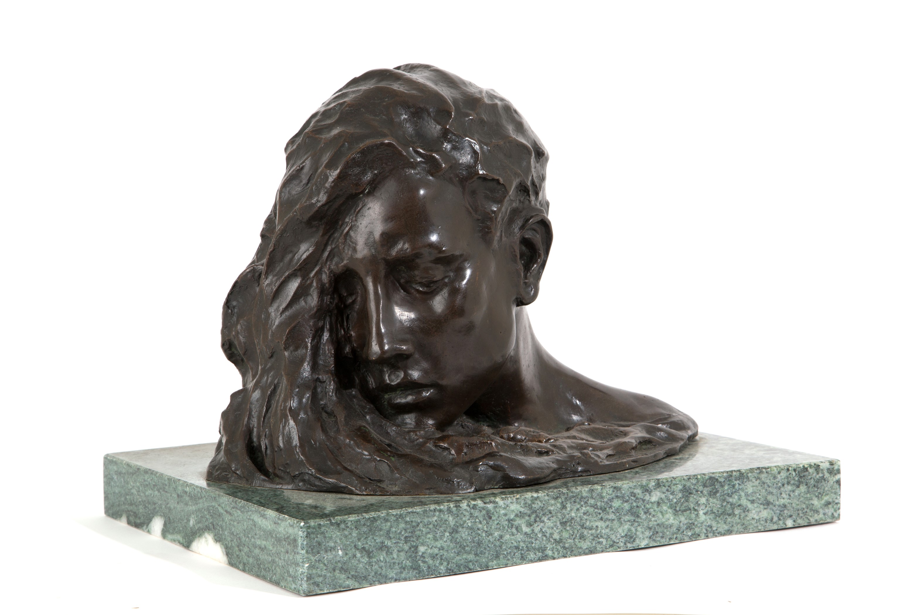 Scultura in bronzo "VOLTO FEMMINILE"