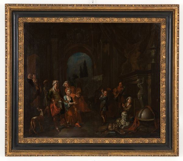 Dipinto "ATELIER DI UN MERCANTE D'ARTE"