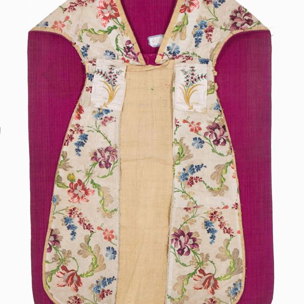 Silk chasuble. Italy