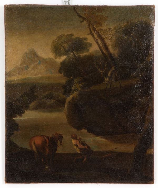 Dipinto "VISIONE DI SANT'EUSTACHIO"