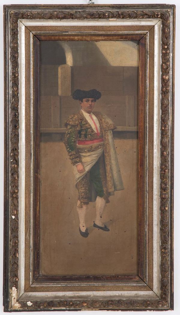 ADOLFO DEL AGUILA Y PIMENTEL - Painting "TORERO"