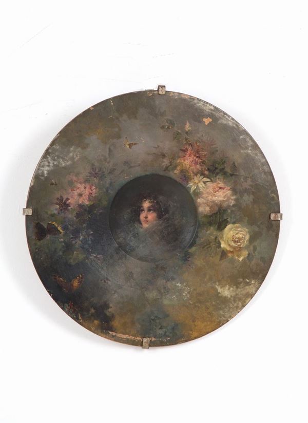 ARTURO STAGLIANO - Painted terracotta plate