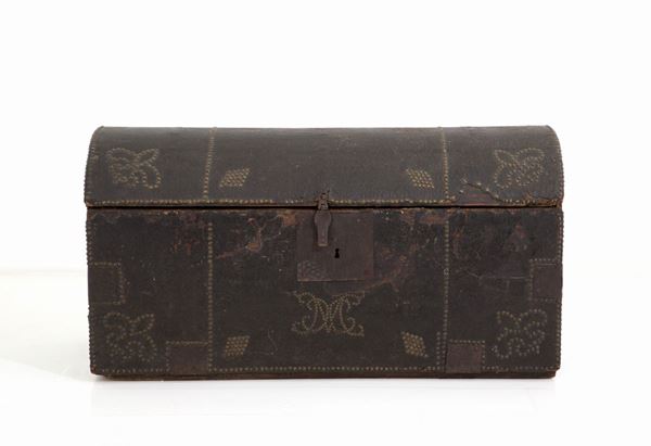 Leather trunk