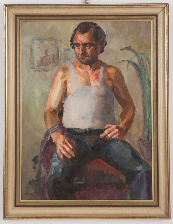 Painting "SITTING MAN"