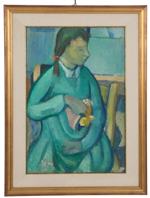 ALESSANDRO VOLPI - Painting "GIRL"