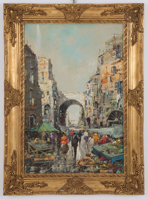 Painting "NEAPOLITAN MARKET"