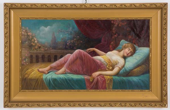 Painting "RESTING WOMAN"