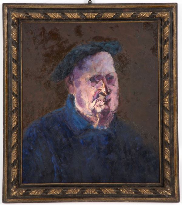 UMBERTO VITTORINI - "SELF PORTRAIT" painting