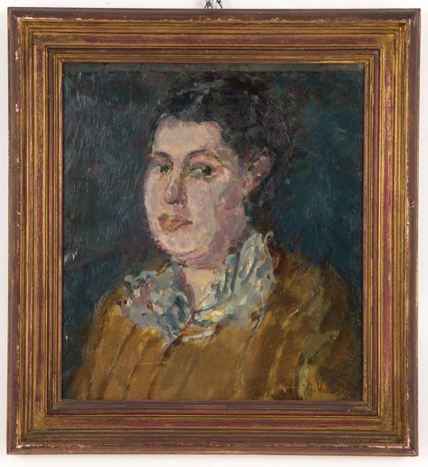 UMBERTO VITTORINI - Painting "PORTRAIT OF A WOMAN"