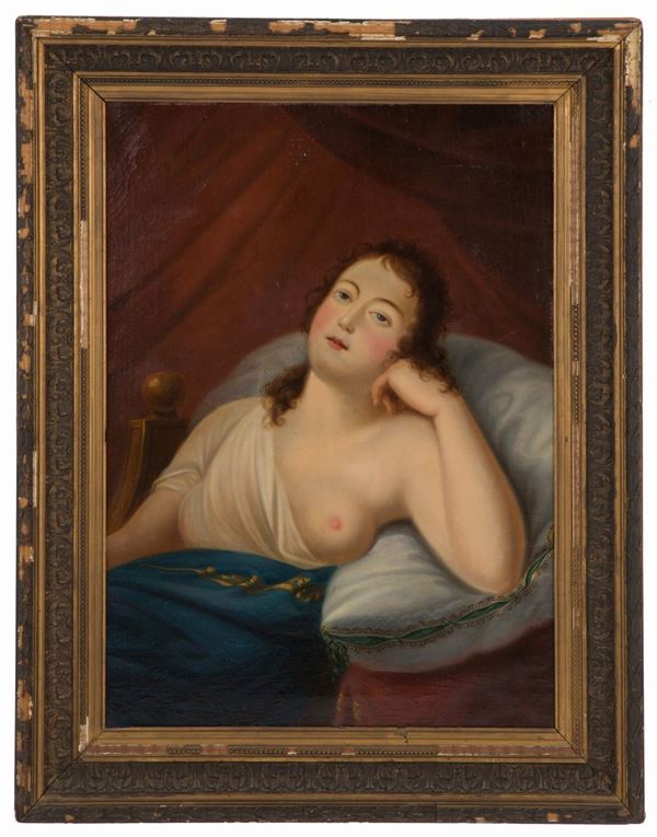 Painting "WOMAN ON THE PILLOW"