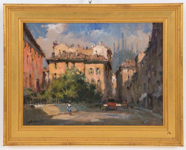 CIRANO CASTELFRANCHI - Painting "VIA STRADELLA"