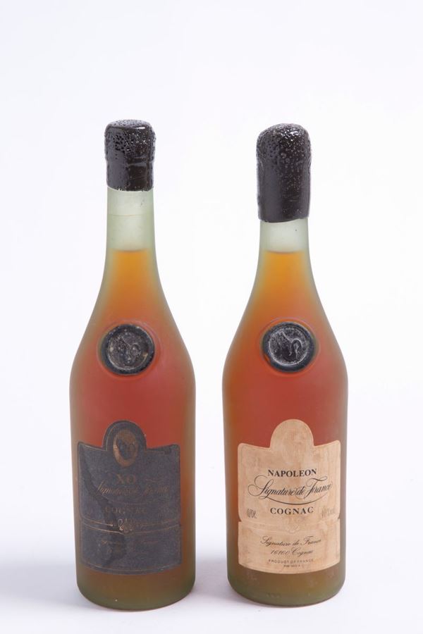 Cognac Signature de France (2 bt)  - Asta Milano Decor n° 86 - Viscontea Casa d'Aste