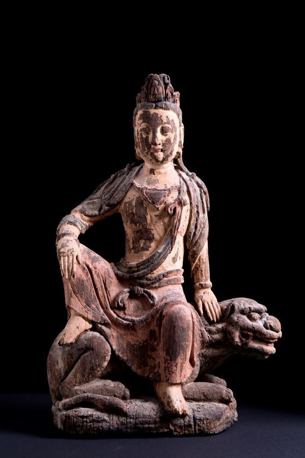 Scultura in legno "GUANYIN"