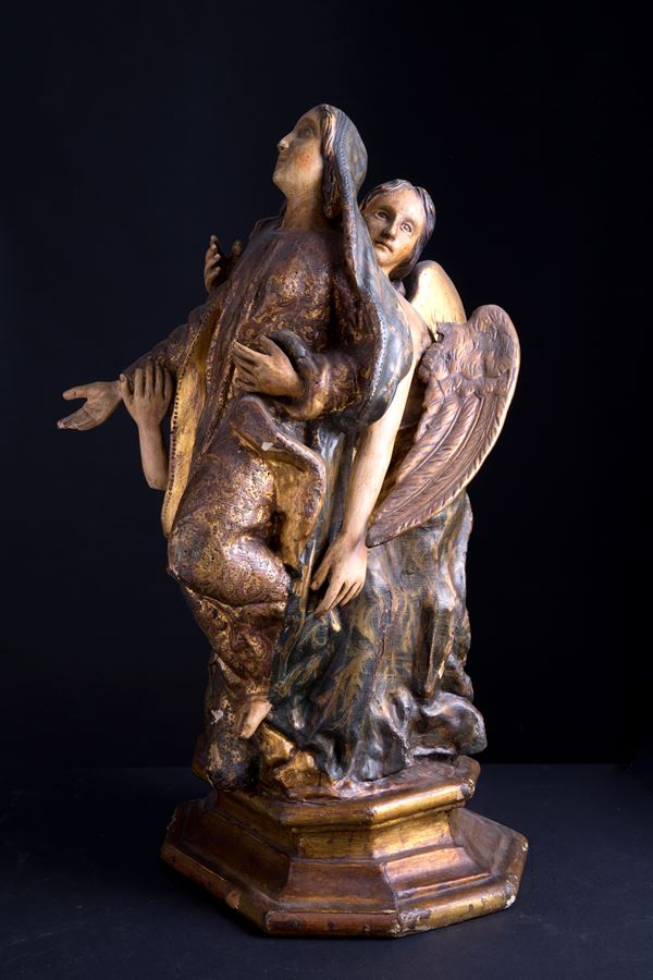 Sculpture "MADONNA WITH ARCHANGELS"