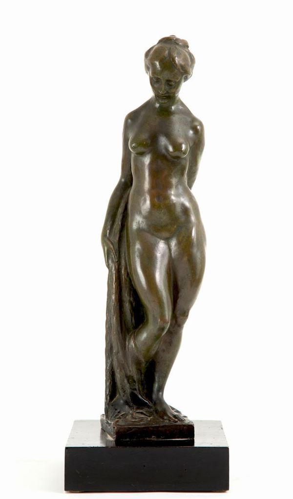Oreste Zampieri - Sculpture "NUDE OF WOMAN"
