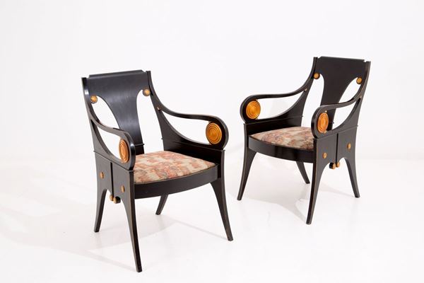 JOZE PLECNIK - Pair of armchairs