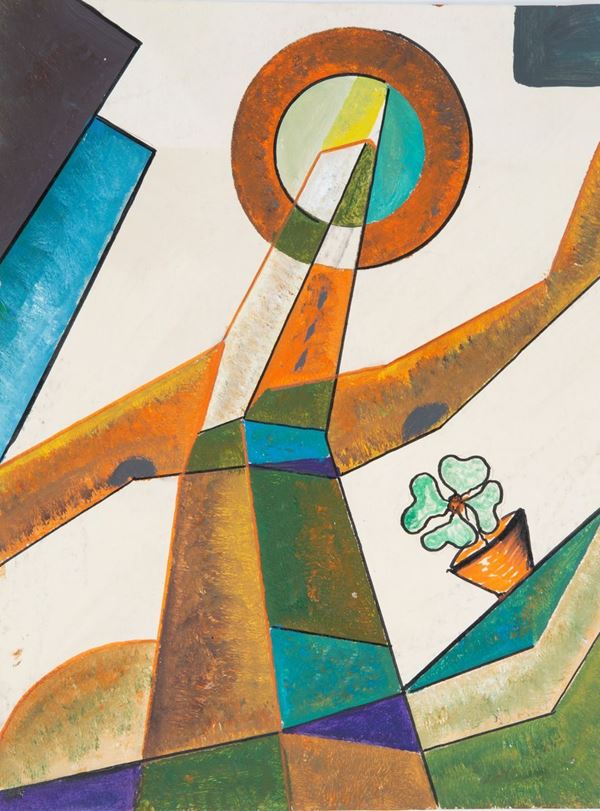 KASIMIR KONSTANTIN MEDUNETSKY - Painting "CONSTRUCTIVIST COMPOSITION"