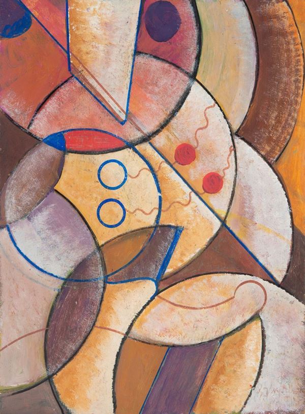 KASIMIR KONSTANTIN MEDUNETSKY - Painting "CONSTRUCTIVIST COMPOSITION"