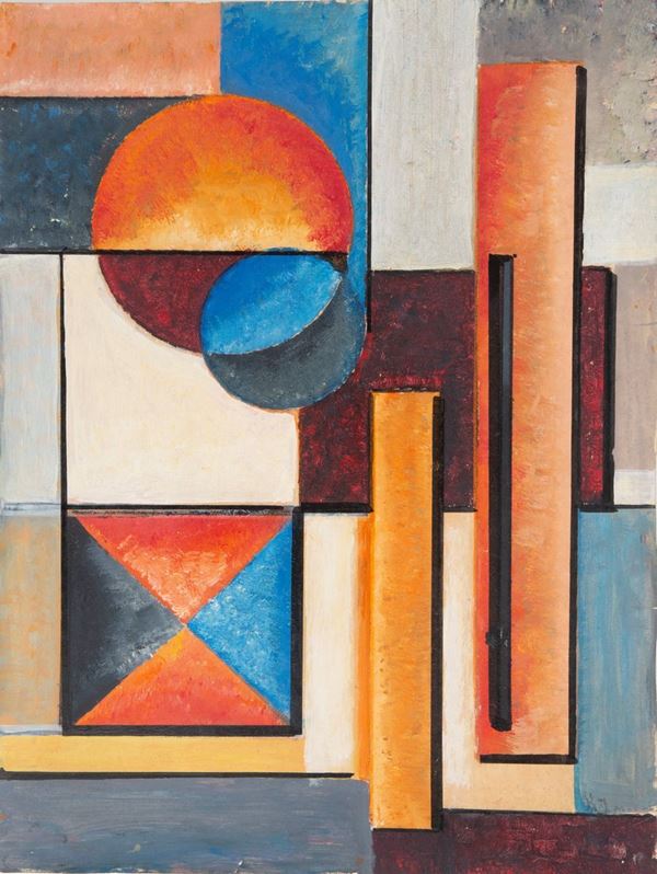 KASIMIR KONSTANTIN MEDUNETSKY - Painting "CONSTRUCTIVIST COMPOSITION"