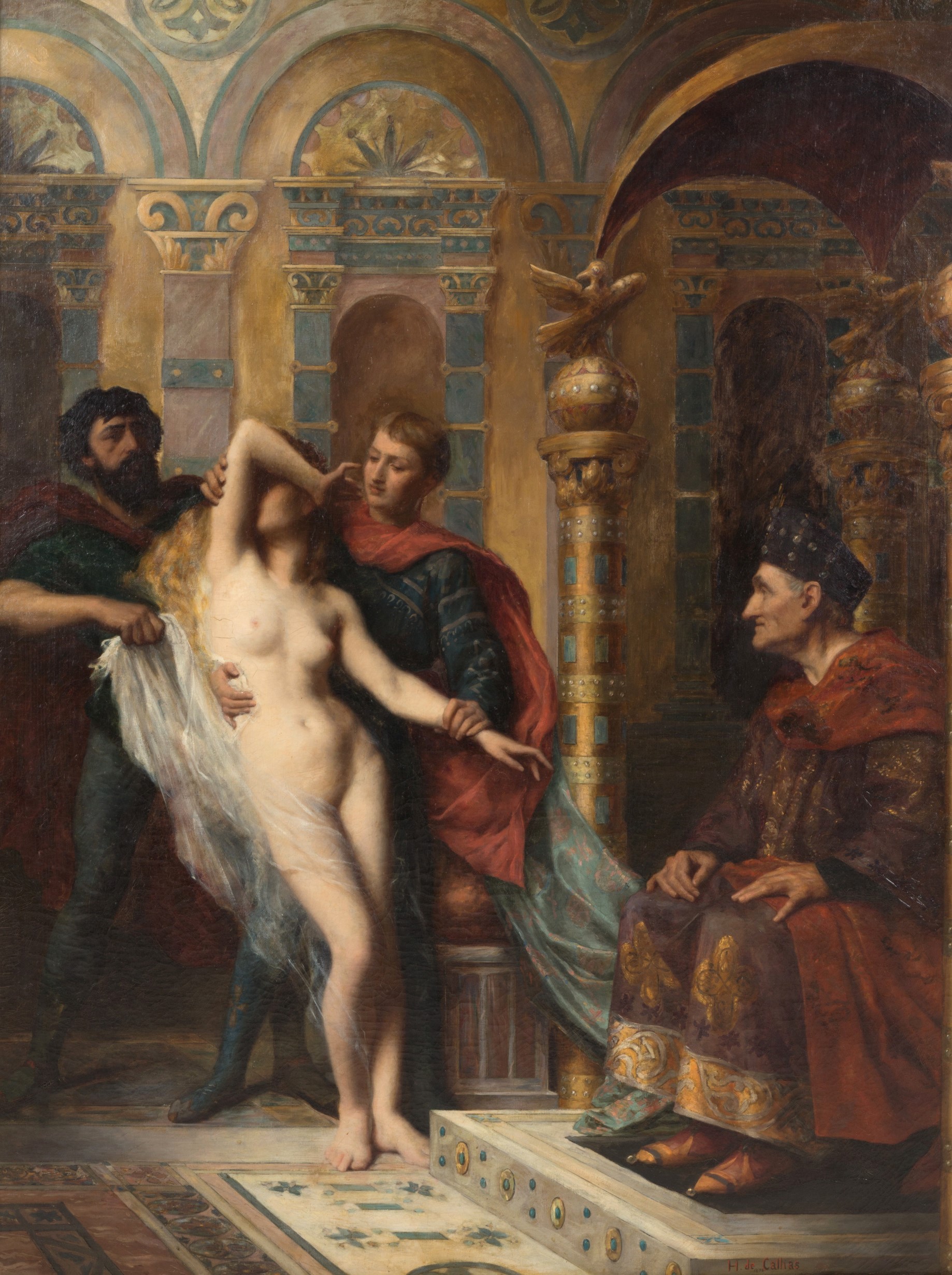 Horace De Callias - Dipinto "ester ed Assuero"