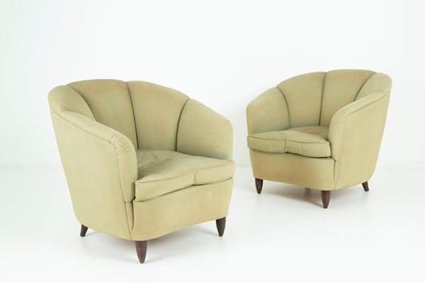 GIO PONTI - Pair of armchairs for CASA & GIARDINO